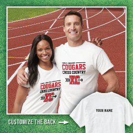 Camiseta White Tomball Jr. High Cougars Cross Country