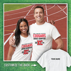 Camiseta White Tomball Jr. High Cougars Cross Country