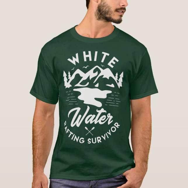 Camiseta White water rafting survivor Design for a fan (Anverso)