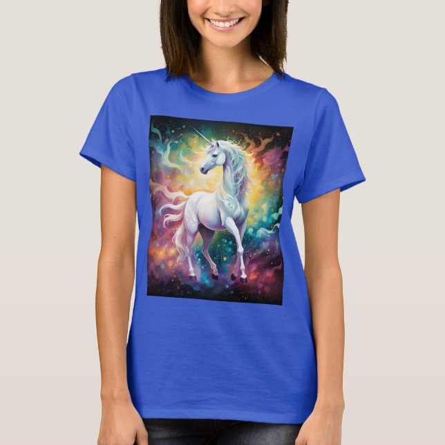 Camiseta White Wonder: El unicornio blanco espectral (Anverso)