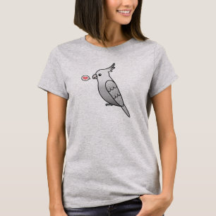 Camiseta Whiteface Pearl Personalizado Cockatiel Parrot Bir
