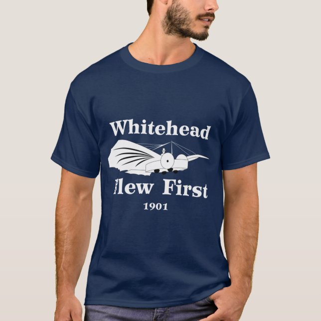 Camiseta Whitehead voló primero (Anverso)