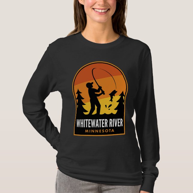 Camiseta Whitewater River Minnesota Fishing (Anverso)