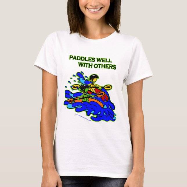 Camiseta Whitewater se bate bien con otros (Anverso)