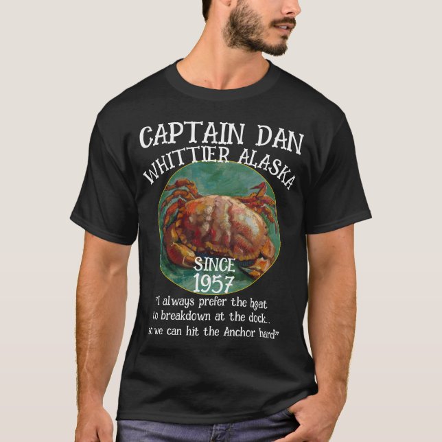 Camiseta Whittier Alaska Capitán Dan El Ancla (Anverso)
