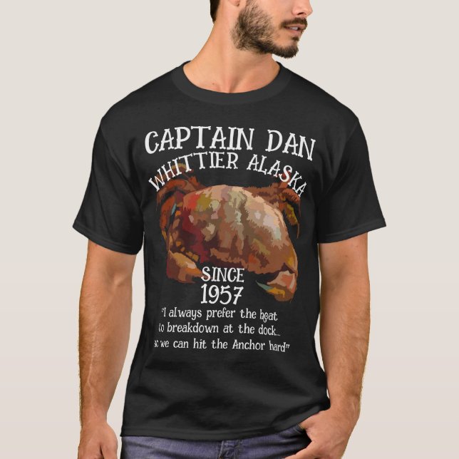 Camiseta Whittier Alaska Capitán Dan El Ancla (Anverso)