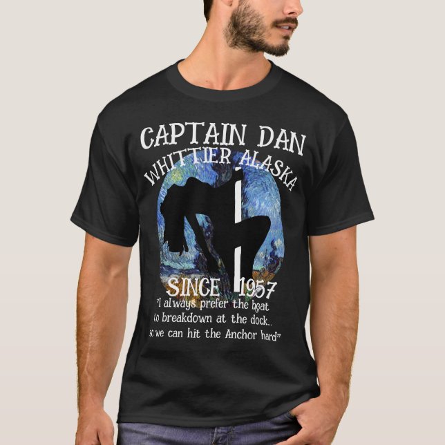 Camiseta Whittier Alaska Capitán Dan El Ancla (Anverso)