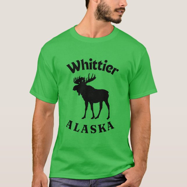 Camiseta Whittier Alaska Moose (Anverso)