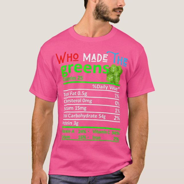 Camiseta Who Made The Greens Soul Food Black Family BBQ (Anverso)
