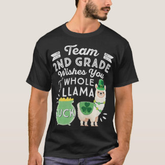 Camiseta Whole Llama Luck  Second Teacher St Patricks Day 2