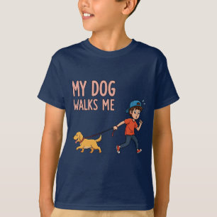 Camiseta Who's Really in Charge? – My Dog Walks Me