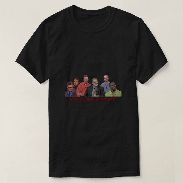 Camiseta Whose Line is it Anyway Cast! Essential (Diseño del anverso)