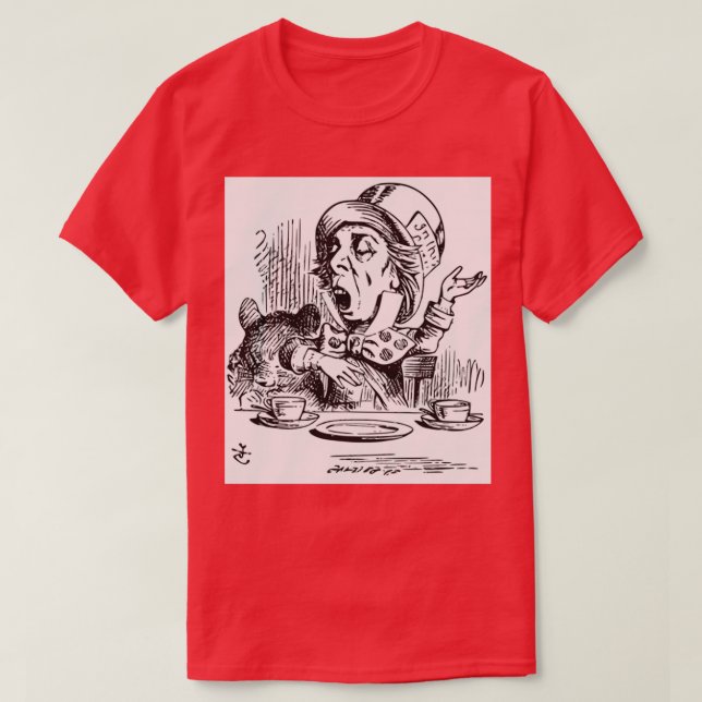 Camiseta Why is a raven like a writing desk (Diseño del anverso)