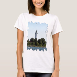 Camiseta WI del condado de Door del faro de la isla de Cana