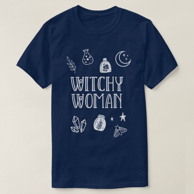 Camiseta Wicca Witchcraft Witchcraft Witchwoman  (Diseño del anverso)
