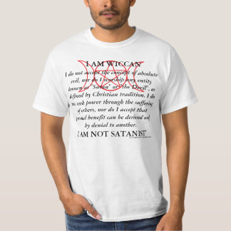 Camiseta Wiccan, no Satanista