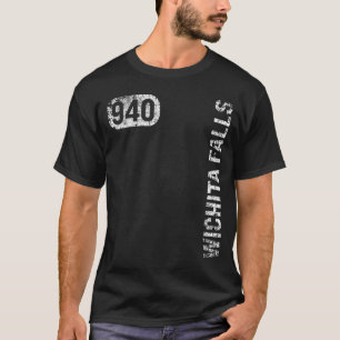 Camiseta Wichita Falls Texas 940 Area Code Vintage Retro