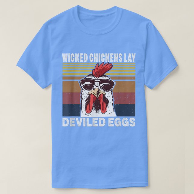 Camiseta Wicked Chickens Lay Deviled Eggs Costume Halloween (Diseño del anverso)