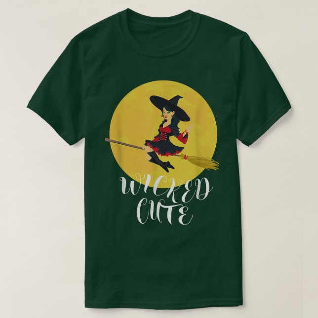 Camiseta Wicked Cute Witch  (Diseño del anverso)