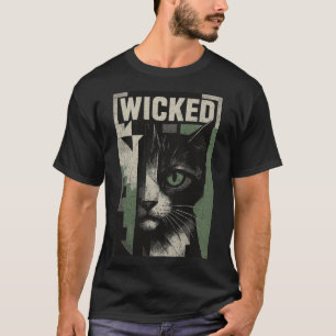 Camiseta Wicked Feline Abstract Art