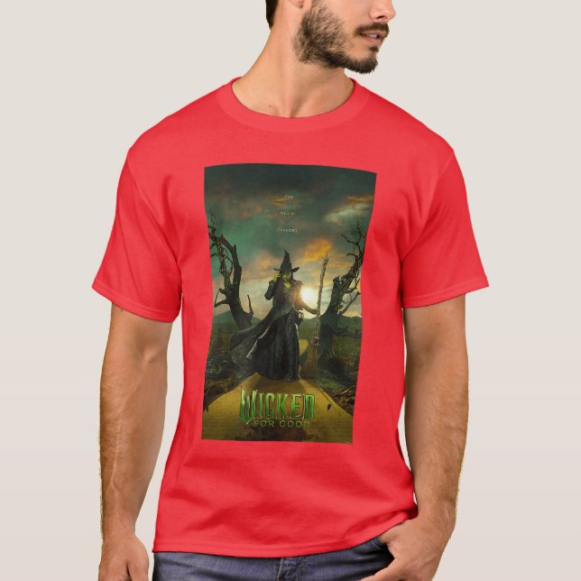Camiseta Wicked for Good Elphaba Yellow Brick Road Poster b (Anverso)
