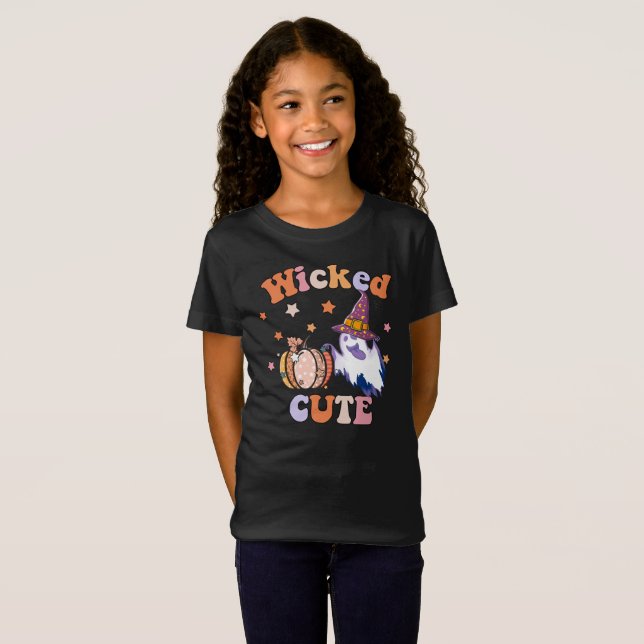 Camiseta Wicker Cute Ghost Halloween (Anverso completo)