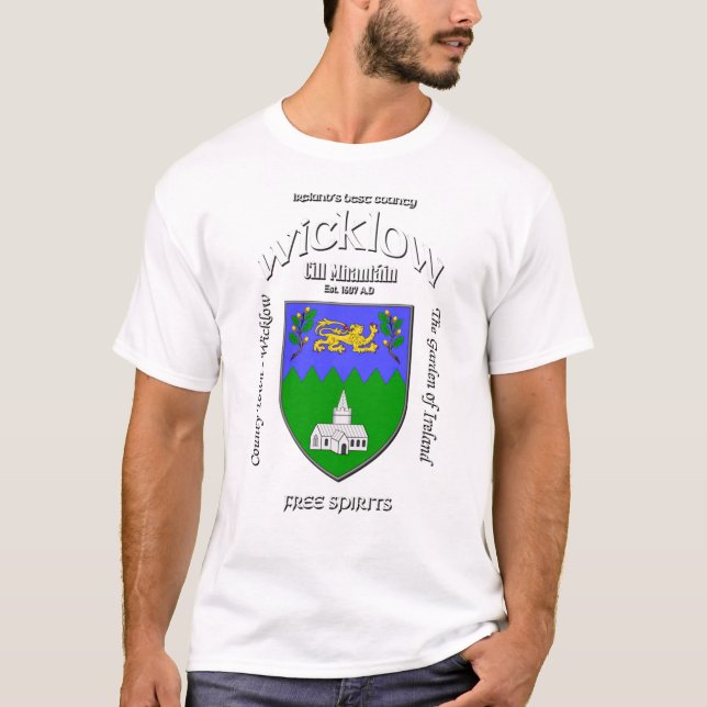 Camiseta Wicklow Ireland Escudo T-Shirt (Anverso)