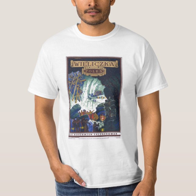 Camiseta Wieliczka Polen/arte de la mina de sal del viaje (Anverso)