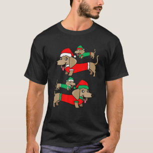 Camiseta Wiener Dachshund Santa Funny Guay Perro Navidades 