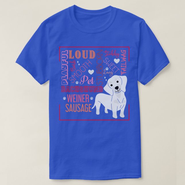 Camiseta Wiener Dog Lover Dachshund (Diseño del anverso)
