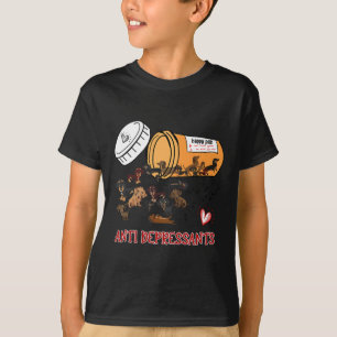 Camiseta Wiener Dog Sausage Puppy Lover Antidepresivos Dac