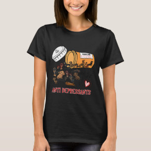 Camiseta Wiener Dog Sausage Puppy Lover Antidepresivos Dac