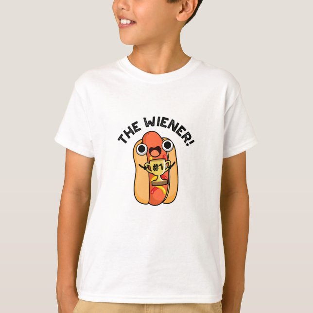 Camiseta Wiener Funny Winner Hot Dog Pun (Anverso)