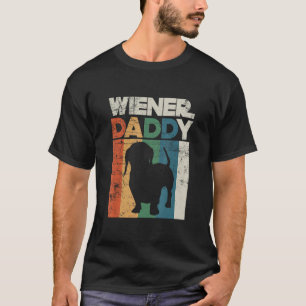 Camiseta Wiener Sausage Daddy Funny Dueño De Dachshund