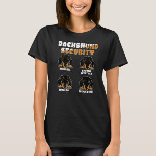 Camiseta Wiener Weiner, Dueño De Perros De Dachshund Securi