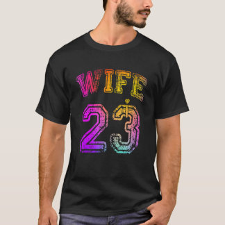 Camiseta Wife Engagement Party Wife Matching 2023 Honeymoon