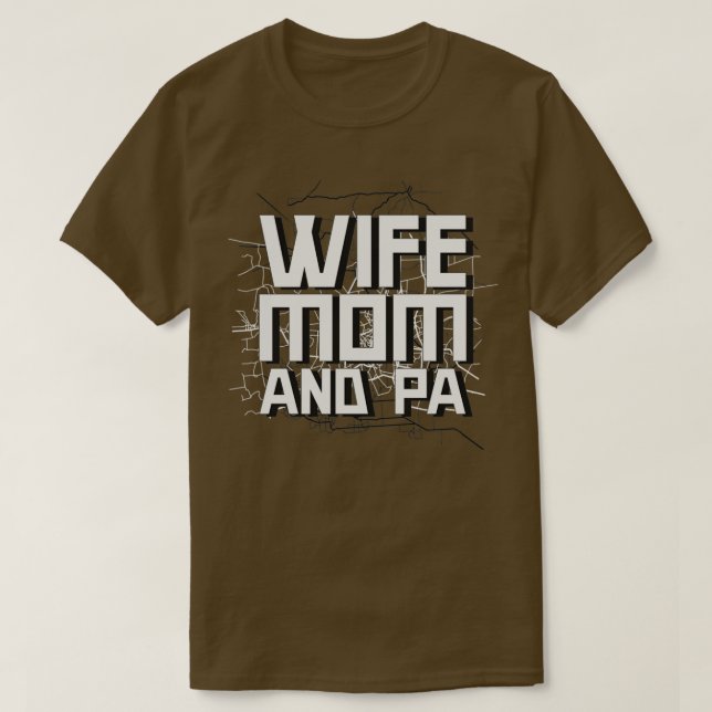 CAMISETA WIFE MOM AYUDANTE MÉDICO DE PA CITA MAPA CALLEJERO (Diseño del anverso)