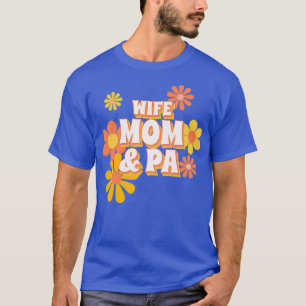 CAMISETA WIFE MOM AYUDANTE MÉDICO DE PA CITA TIPOGRAFÍA