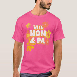 CAMISETA WIFE MOM AYUDANTE MÉDICO DE PA CITA TIPOGRAFÍA