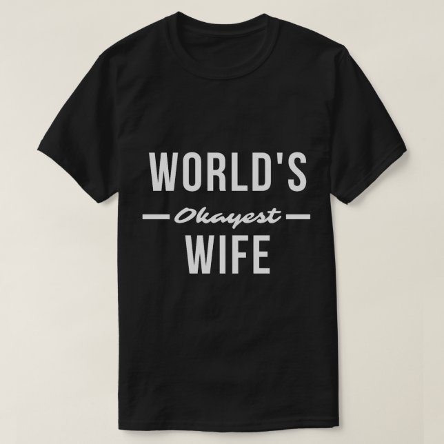 Camiseta WIFE MUNDIAL MÁS BUENO Doy A Pareja Graciosa (2) (Diseño del anverso)