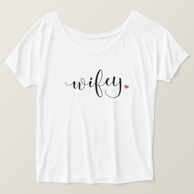Camiseta Wifey (Anverso del diseño)