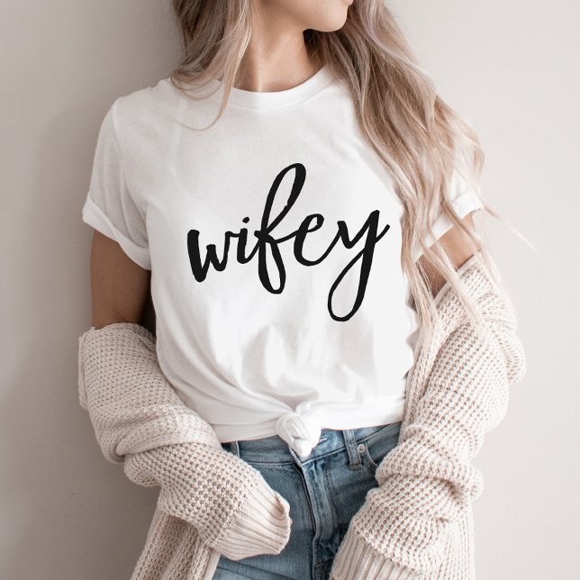 Camiseta Wifey y luna de miel de abismo (Subido por el creador)