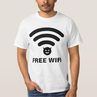 Camiseta Wifi gratis peligroso