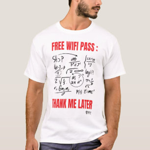 Camiseta WIFI Hombres Blancos
