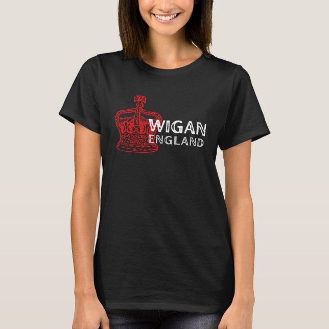 Camiseta WIGAN England Crown Badge (Anverso)