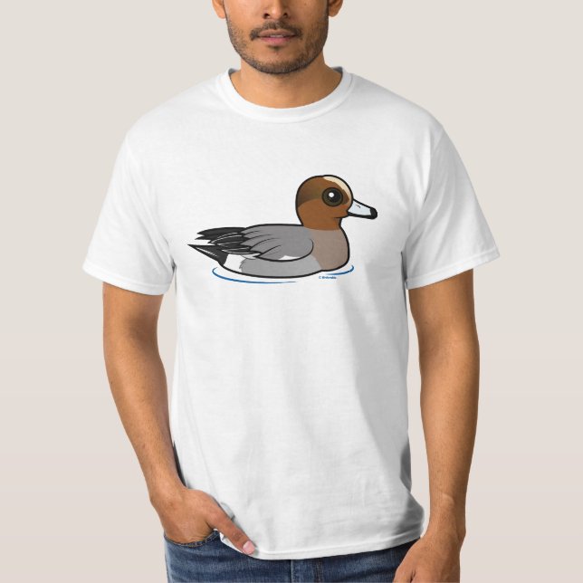 Camiseta Wigeon del eurasiático de Birdorable (Anverso)