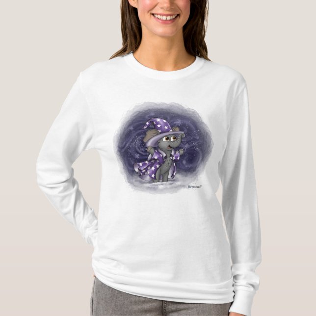Camiseta Wilbur de metáfora en la larga manga de las mujere (Anverso)