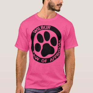 Camiseta Wilbur Paw de aprobación negro