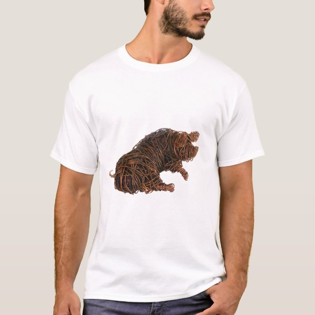 Camiseta Wilbur - un cerdo con discernimiento. (Anverso)