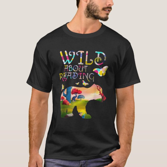 Camiseta Wild About Reading (Anverso)